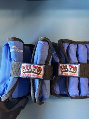 All Pro M500M Adjustable Ankle Weights, 10 lbs Each, 20 lb Pair